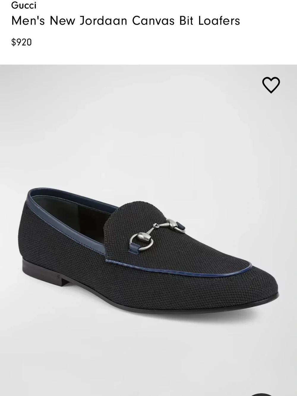 Men's New Jordaan Canvas Bit Loafers